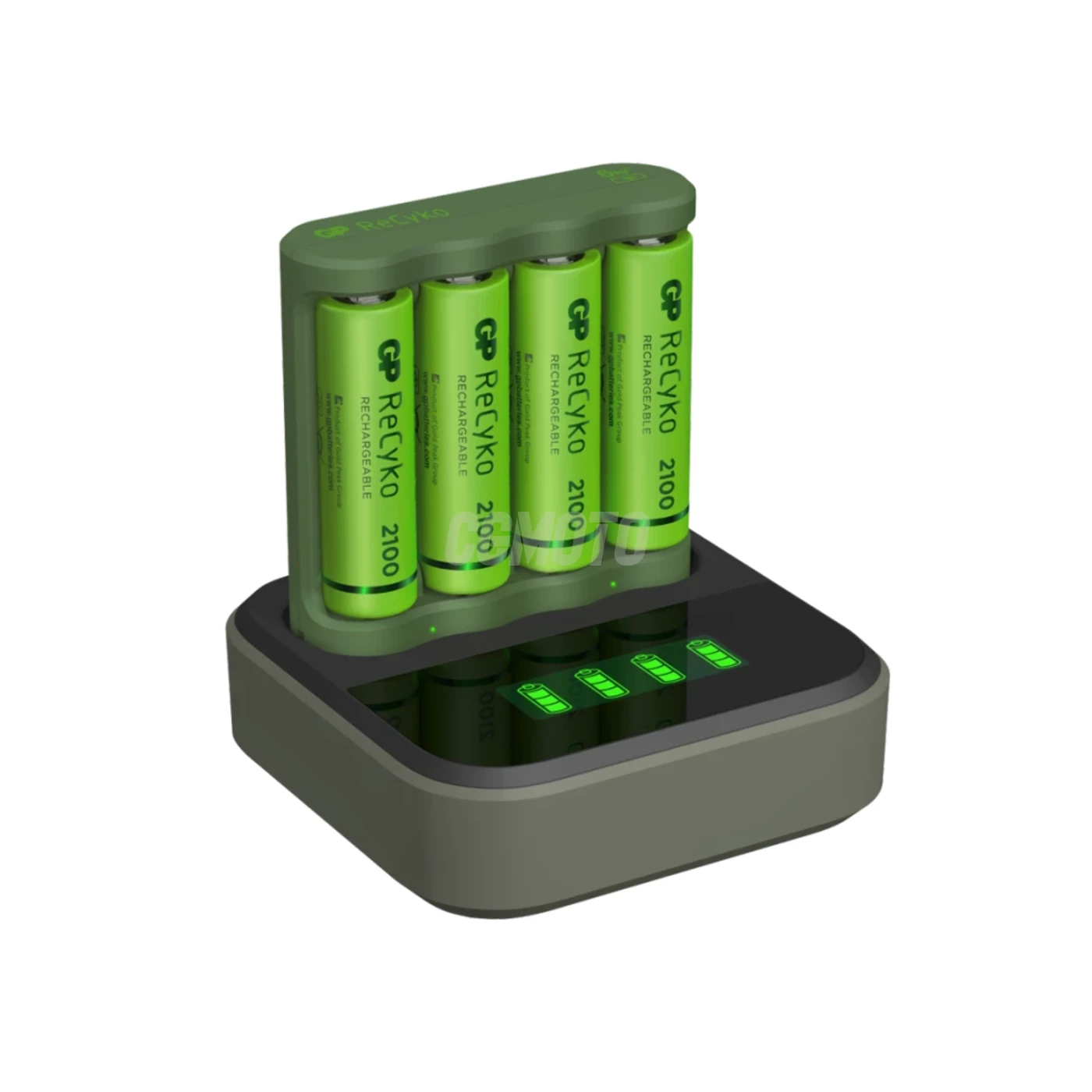 Chargeur 6 heures GP B421 (USB) + 4 accus AA 2000 mAh + station D451