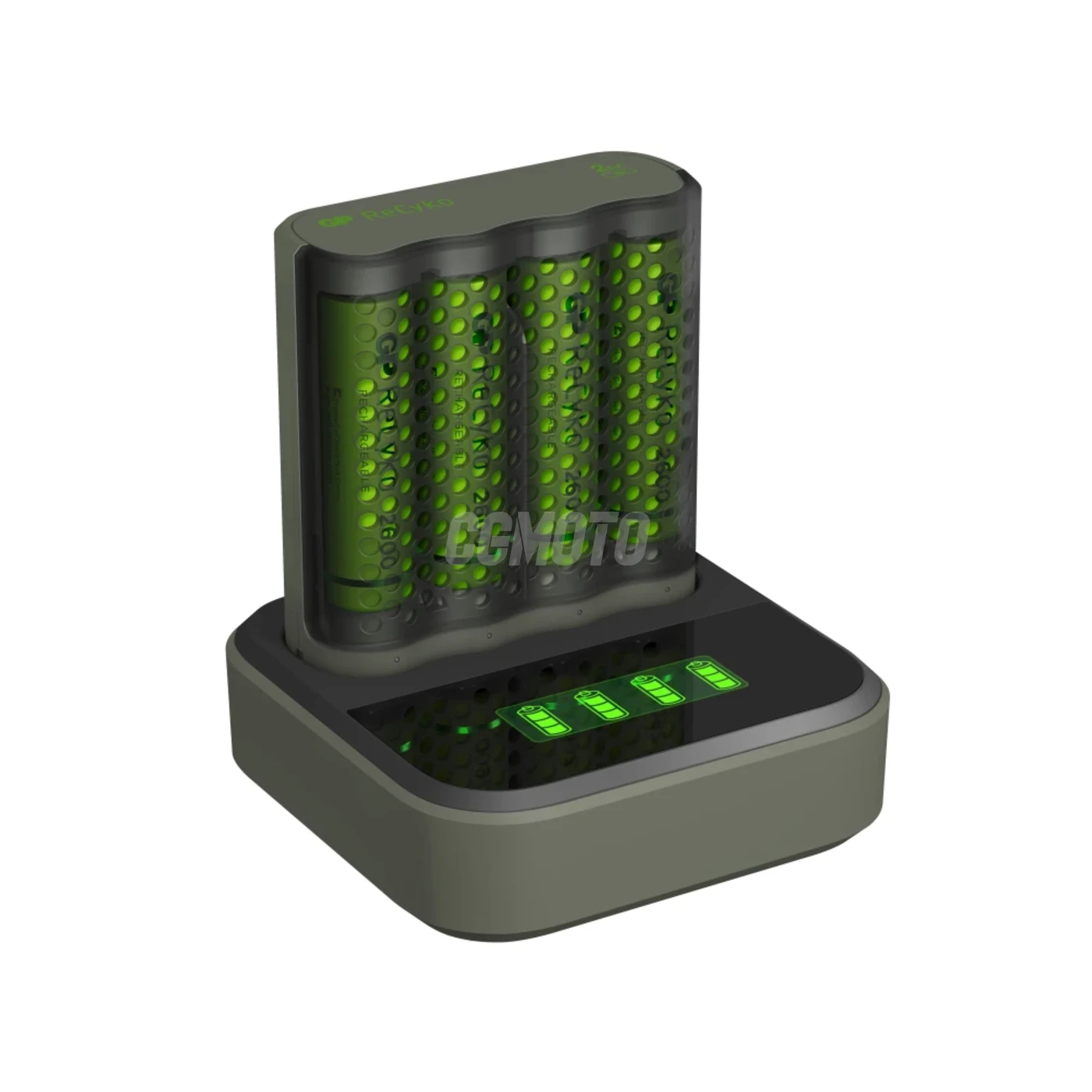 Chargeur rapide 2-4 heures M451 USB + 4 accus AA  2600 mAh + station D451