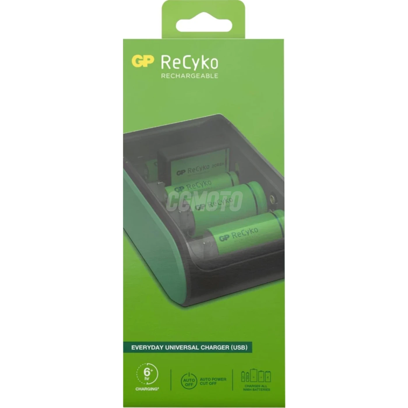 Chargeur Universel GP B631 Recharge : AA / AAA / C / D / 9V NiMH - Piles non fournies