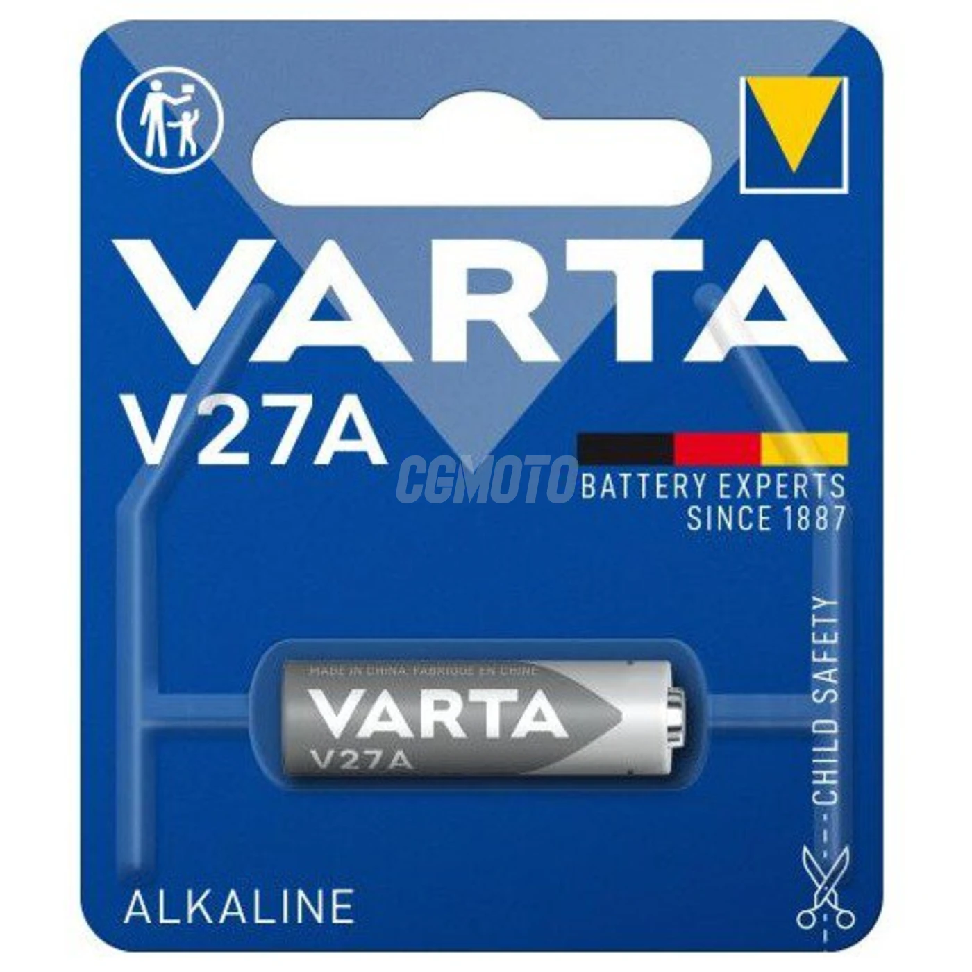 Varta 27A alcaline pour télécommande de la voiture x 1 pile (blister) Varta 27A alcaline pour télécommande de la voiture x 1 pile (blister)