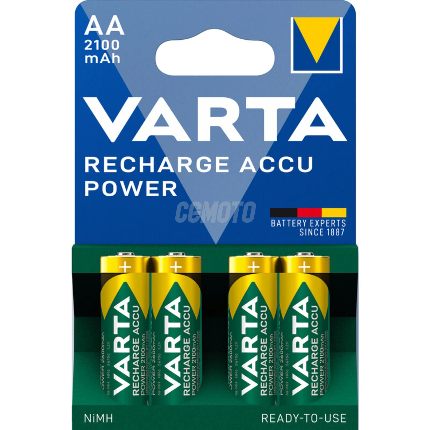 Varta Ready2Use LR6/AA Ni-MH 2100 mAh x 4 piles rechargeables Varta Ready2Use LR6/AA Ni-MH 2100 mAh x 4 piles rechargeables