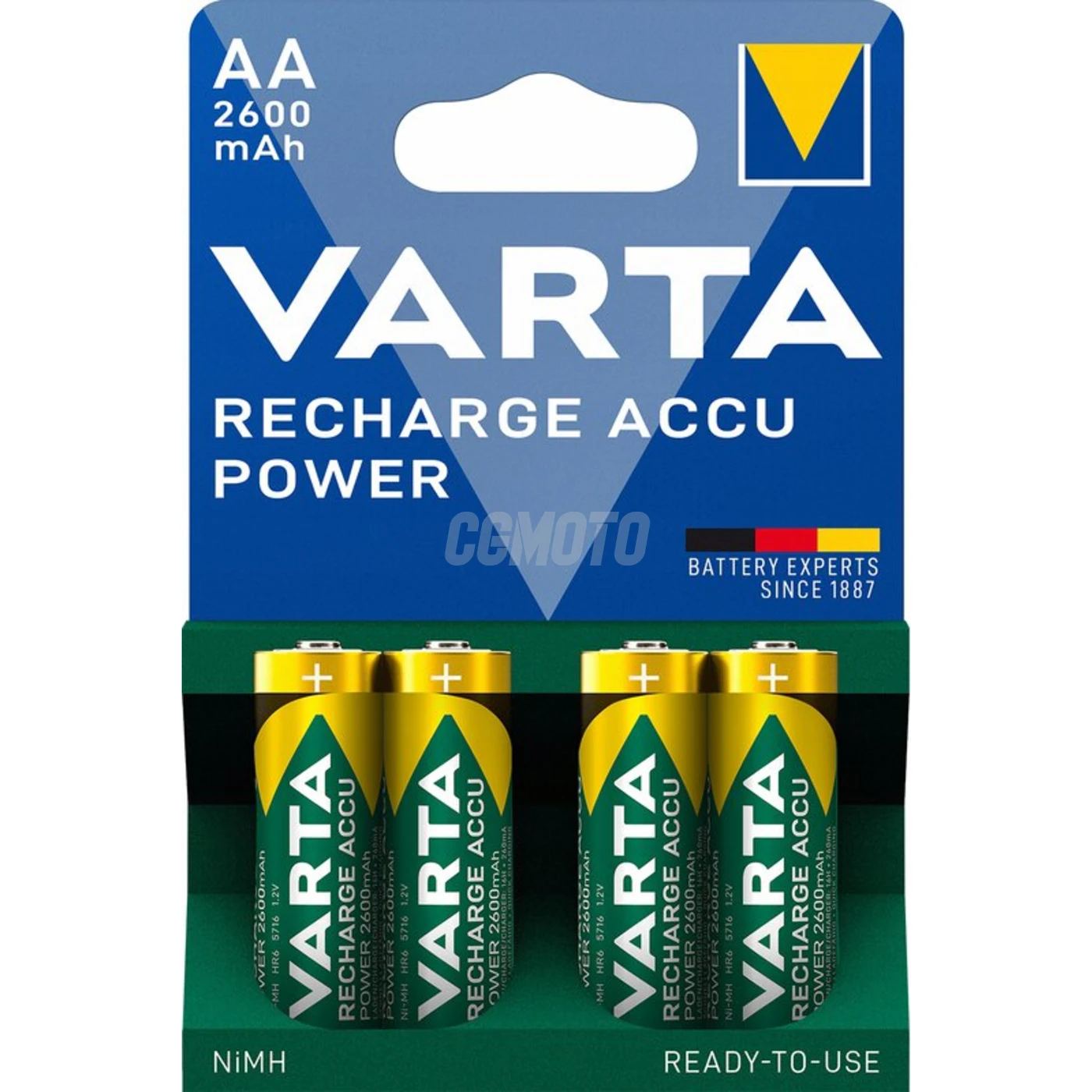 Varta Ready2Use LR6/AA Ni-MH 2600 mAh x 4 piles rechargeables