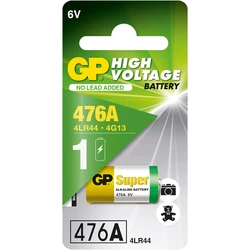 Blister de 1 pile GP 476A / 4LR44 / A544 / PX28A - 6V - GP Battery