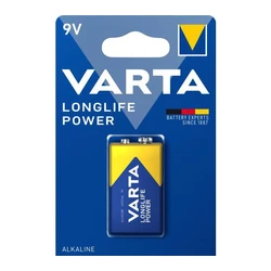 Varta LONGLIFE Power 6LR61/9V x 1 pile (blister) Varta LONGLIFE Power 6LR61/9V x 1 pile (blister)