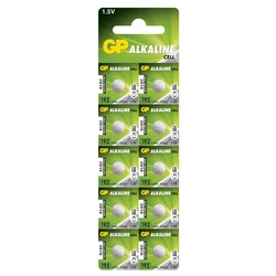 Blister de 10 piles GP 192 / LR41 / V3GA / - 1,5V - GP Battery Blister de 10 piles GP 192 / LR41 / V3GA / - 1,5V - GP Battery