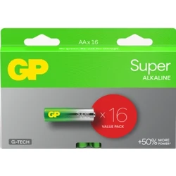 Boîte plexi de 16 piles alcaline AA / LR6 SUPER - 1,5V - GP Battery Boîte plexi de 16 piles alcaline AA / LR6 SUPER - 1,5V - GP Battery