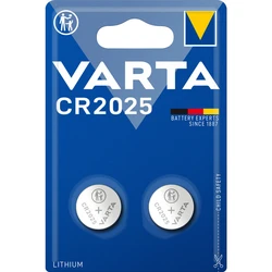 Varta CR2025 lithium x 2 piles (blister) Varta CR2025 lithium x 2 piles (blister)