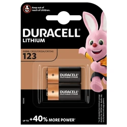 Duracell CR123 Photo Lithium x 2 piles Duracell CR123 Photo Lithium x 2 piles