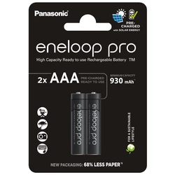 Panasonic Eneloop PRO NEW Ni-MH 930mAh R03/AAA x 2 piles rechargeables (blister) Panasonic Eneloop PRO NEW Ni-MH 930mAh R03/AAA x 2 piles rechargeables (blister)