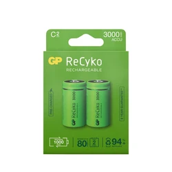 2 piles rechargeables NIMH C 1,2 V Recyko 3000 mAh 2 piles rechargeables NIMH C 1,2 V Recyko 3000 mAh