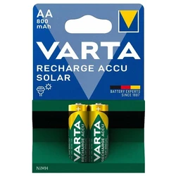 Varta SOLAR LR6/AA Ni-MH 800 mAh x 2 piles rechargeables