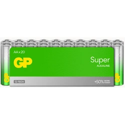Film de 20 piles alcaline AAA / LR03 SUPER - 1,5V - GP Battery