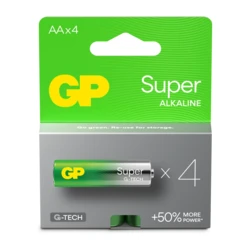 Blister de 4 piles alcaline AA / LR6 SUPER - GP Battery