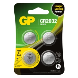 4 piles bouton lithium CR2032 3 V 4 piles bouton lithium CR2032 3 V
