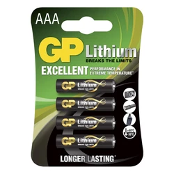 4 piles lithium AAA 1,5 V 4 piles lithium AAA 1,5 V