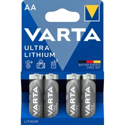 Varta lithium LR6/AA x 4 piles (blister)