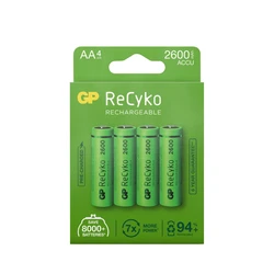 4 piles rechargeables NIMH AA 1,2 V Recyko 2600 mAh 4 piles rechargeables NIMH AA 1,2 V Recyko 2600 mAh