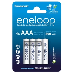Panasonic Eneloop R03 / AAA 800mAh x 4 piles rechargeables (blister) Panasonic Eneloop R03 / AAA 800mAh x 4 piles rechargeables (blister)