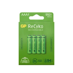 4 piles rechargeables NIMH AAA 1,2 V Recyko 950 mAh 4 piles rechargeables NIMH AAA 1,2 V Recyko 950 mAh