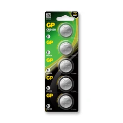 5 piles bouton lithium CR2430 3 V 5 piles bouton lithium CR2430 3 V
