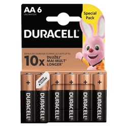 Duracell Basic Duralock LR6 AA x 6 piles alcalines Duracell Basic Duralock LR6 AA x 6 piles alcalines