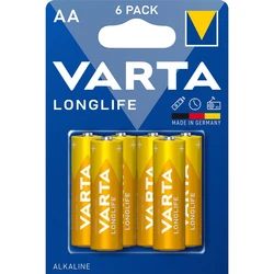 Varta LONGLIFE LR6/AA x 6 piles (blister) Varta LONGLIFE LR6/AA x 6 piles (blister)