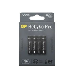 Blister de 4 piles rechargeable Recyko+ AAA 800mAh (Professionnel) Blister de 4 piles rechargeable Recyko+ AAA 800mAh (Professionnel)