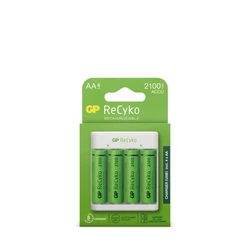 Chargeur classique GP E411 + 4 accus AA 2000 mAh