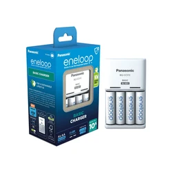 Chargeur de batterie rechargeable Ni-MH Panasonic Eneloop BQ-CC51 + 4 piles LR6/AA Eneloop 2000mAh