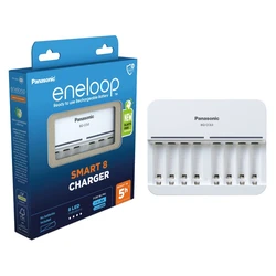 Chargeur de batterie rechargeable Ni-MH Panasonic Eneloop BQ-CC63 EKO Chargeur de batterie rechargeable Ni-MH Panasonic Eneloop BQ-CC63 EKO