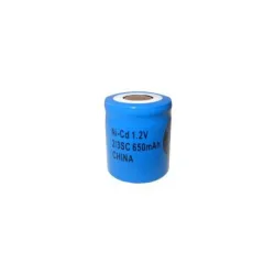 Pile NiCD 2/3 Sub C 650 mAh tête plate - 1,2V - Evergreen Pile NiCD 2/3 Sub C 650 mAh tête plate - 1,2V - Evergreen