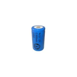 Pile NiCD D 5000 mAh tête plate - 1,2V - Evergreen Pile NiCD D 5000 mAh tête plate - 1,2V - Evergreen
