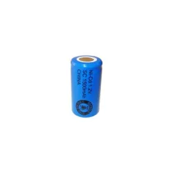 Pile NiCD Sub C 1500 mAh tête plate - 1,2V - Evergreen Pile NiCD Sub C 1500 mAh tête plate - 1,2V - Evergreen